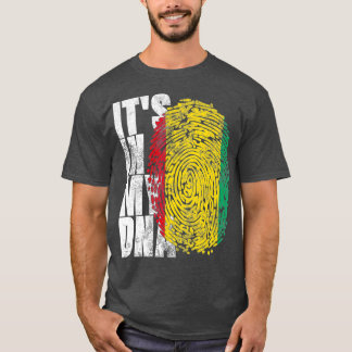 Camiseta Está no meu DNA, Bandeira Legal do Presente Africa
