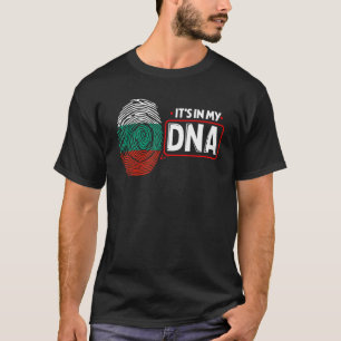 Camiseta Está No Meu DNA Bandeira Nacional Búlgaro Patrióti