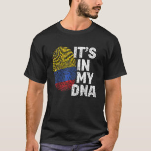 Camiseta Está no meu DNA, bandeira nacional colombiana