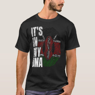 Camiseta Está no Meu DNA Bandeira Nacional do Quênia Rapaz