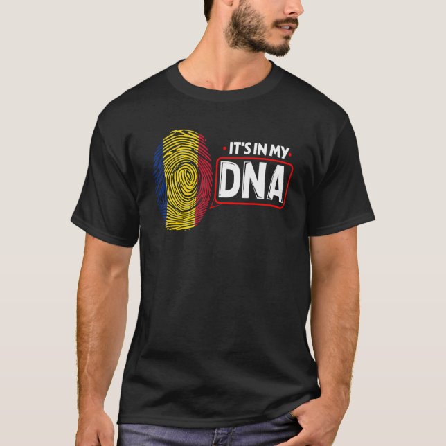 Camiseta Está No Meu DNA Bandeira Nacional Rom Patriótico R (Frente)