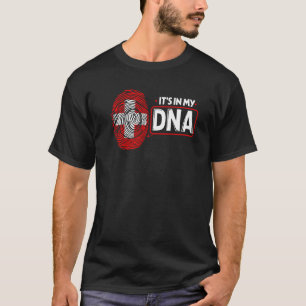 Camiseta Está No Meu DNA Bandeira Nacional Suíça Patriótico