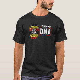 Camiseta Está No Meu DNA Bandeira Nacional Uganda Ugan Patr