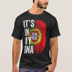 Camiseta Está No Meu Dna Bandeira Portuguesa Portugal Futeb