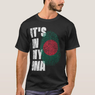 Camiseta ESTÁ NO MEU DNA Bangladesh Flag