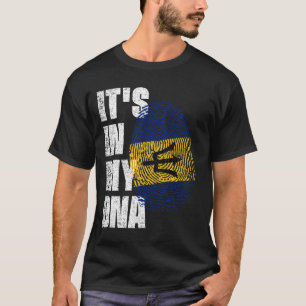 Camiseta ESTÁ NO MEU DNA Barbados Flag