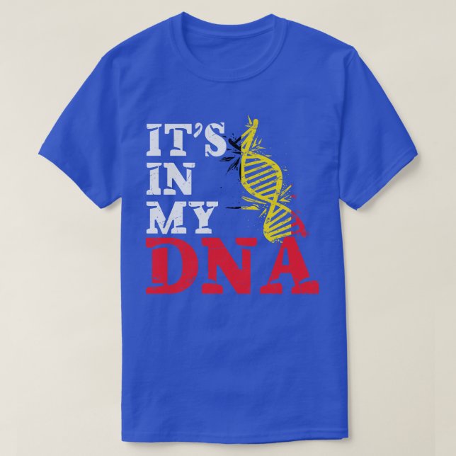 Camiseta Está no meu DNA, Bélgica (Frente do Design)