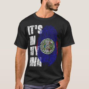 Camiseta Está no meu DNA, Belize Flag Boy, presente