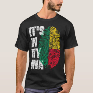 Camiseta Está no meu DNA Benin Flag Boy Gift