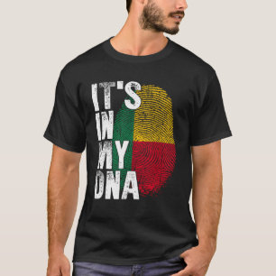 Camiseta Está no meu DNA Beninês Africano Africano Benim