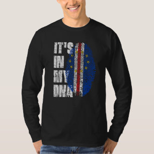Camiseta Está no meu Dna Cabo Verde Bandeira Cabo Verde