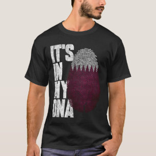 Camiseta Está no meu DNA Catar Ortod Bandeira do Catar