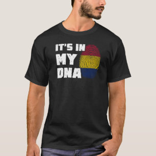 Camiseta Está no meu DNA Chade Sinalizador Homens Imprimido