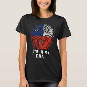 Camiseta Está no meu DNA Chileno Chileno Chileno Legal Chil