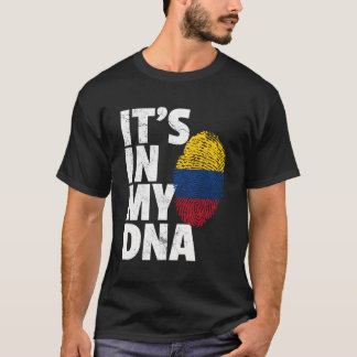 Camiseta Está No Meu Dna Colombiano Bandeira Nacional Pr