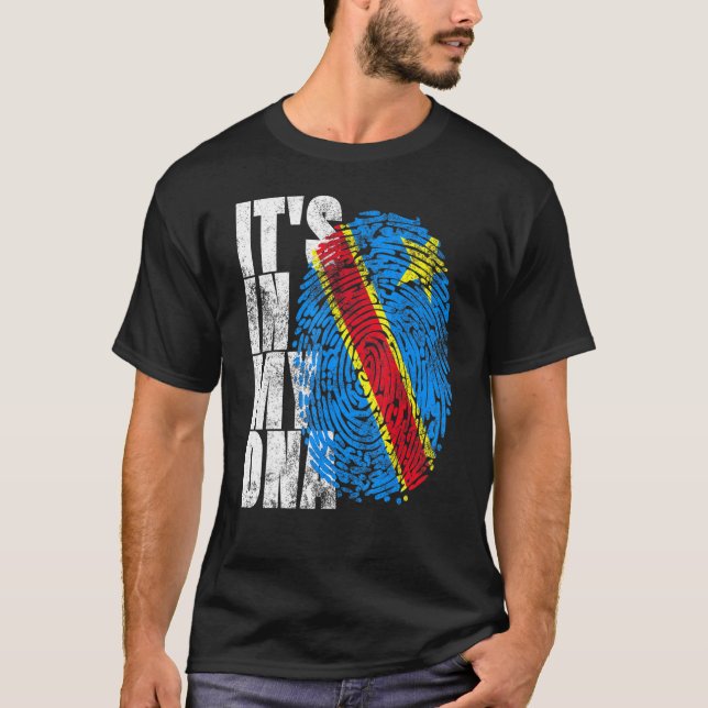 Camiseta Está No Meu Dna Congo, Afro Tee Drc Dra. Congo (Frente)