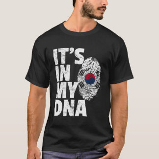 Camiseta Está No Meu Dna Coreia Do Sul, Bandeira Da Coreia