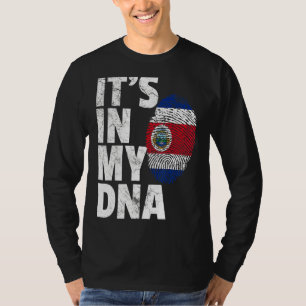 Camiseta Está no meu Dna Costa Rica Bandeira País Souvenir