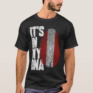 Camiseta Está no meu DNA, diafragma austríaca, Presente his
