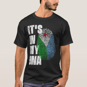Camiseta ESTÁ NO MEU DNA Djibouti Flag