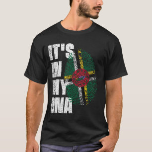 Camiseta ESTÁ NO MEU DNA, Dominica Flag