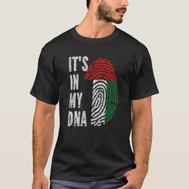 Camiseta Está no meu Dna Emirados Árabes, bandeira Uae Emir (Frente)
