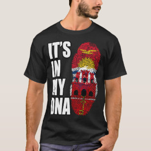 Camiseta Está no meu DNA Engraçado T-Shirt de Voleibol
