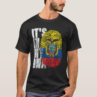 Camiseta Está no meu DNA Equatoriano Oferece Ecu Latino-Ame
