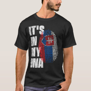 Camiseta ESTÁ NO MEU DNA Eslováquia Flag