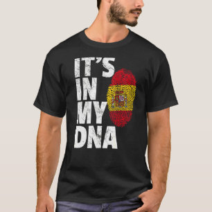 Camiseta Está no meu DNA, Espanha Espanhola, mulheres