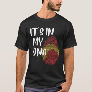 Camiseta Está no meu DNA Espanhol Ortoso Espanhol Bandeira