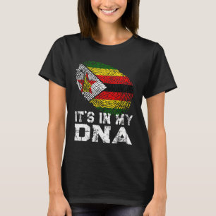Camiseta Está no meu Dna Fingerprint Zimbábue