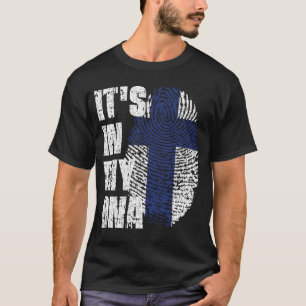 Camiseta Está no meu DNA, finlandês Flag Boy Gift