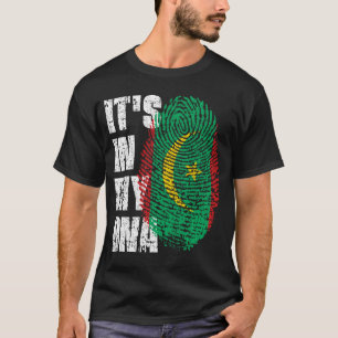 Camiseta Está no meu DNA, Garota da Bandeira da Mauritânia.