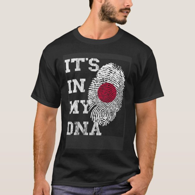 Camiseta Está no meu DNA Genética Japonesa Raízes Japonesas (Frente)