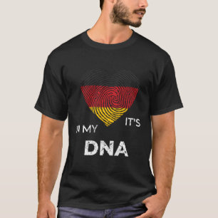 Camiseta Está No Meu Dna Ger Flag Gery Genealogia De Nacion