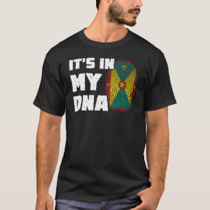 Camiseta Está no meu DNA, Grenada Flag. Homens Imprimidos M