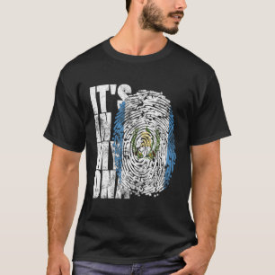 Camiseta Está No Meu Dna Guatemala - Bandeira Americana Da