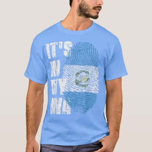 Camiseta ESTÁ NO MEU DNA Guatemala Flag Guatemala