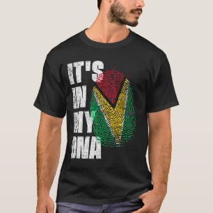 Camiseta ESTÁ NO MEU DNA Guyana Flag