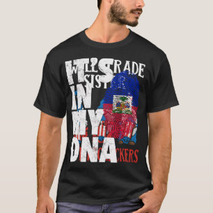 Camiseta Está No Meu Dna Haiti A Bandeira Haitiana Mens Mam