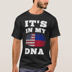 Camiseta Está no meu DNA Haitiano Americano