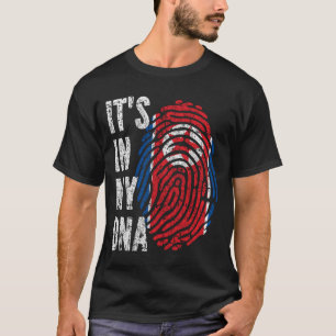 Camiseta Está no meu DNA Homens da Coreia do Norte Mulheres