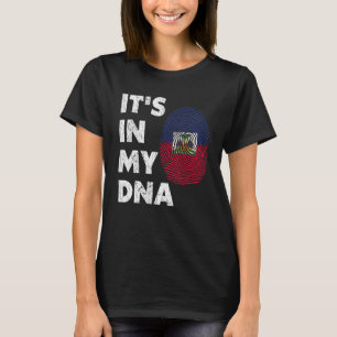 Camiseta Está no meu DNA Homens do Orgulho de Bandeira do H