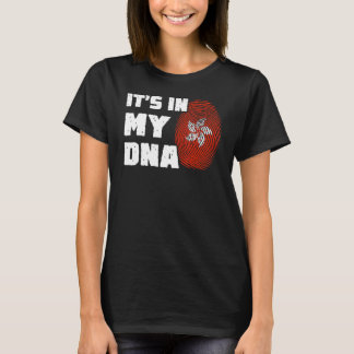 Camiseta Está no meu DNA Hong Kong Bandeira Impressão Digit