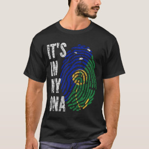 Camiseta Está no meu DNA, Ilha de Natal, Homens Mulheres Cr