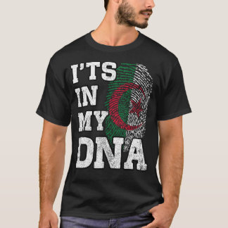 Camiseta Está no meu DNA, Impressão Argelina Orgulhosa Argé