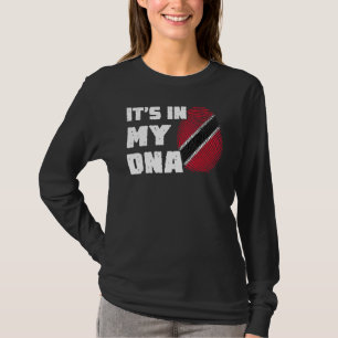 Camiseta Está no Meu DNA Impressão Digital da Bandeira de T