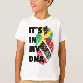 Camiseta Está no meu DNA - Impressão digital em Trinidad e 
