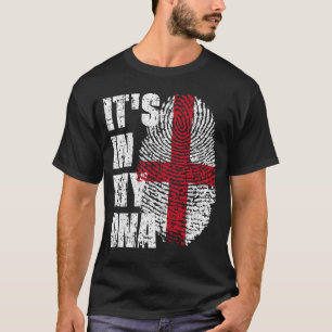 Camiseta ESTÁ NO MEU DNA Inglaterra Flag English
